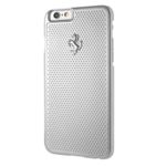 Etui FERRARI Apple iPhone 6 6S Perforated Aluminium Srebrny Case