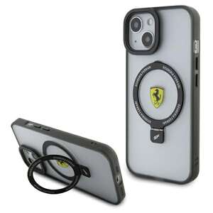 Etui Ferrari FEHMP15MUSCAH iPhone 15 Plus / 14 Plus 6.7" transparent hardcase Ring Stand 2023 Collection MagSafe Case