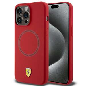 Etui Ferrari Fehmp15xsbar Iphone 15 Pro Max 6.7" Czerwony/red Hardcase Silicone Printed Ring Magsafe Case