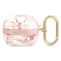 Etui GUESS Apple AirPods 3 Cover Marble Strap Collection Różowy Case