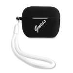 Etui GUESS Apple AirPods Pro Cover Silicone Vintage Czarny Biały Case