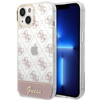 Etui GUESS Apple iPhone 14 Plus 4G Pattern Script Różowy Hardcase