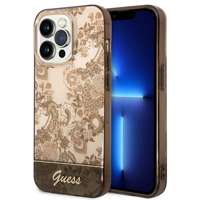 Etui GUESS Apple iPhone 14 Pro Max Porcelain Collection Brązowy Hardcase