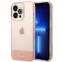 Etui GUESS Apple iPhone 14 Pro Translucent Różowy Hardcase