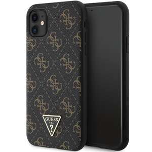 Etui Guess GUHCN61PG4GPK iPhone 11 / Xr 6,1" czarny/black hardcase 4G Triangle Metal Logo Case