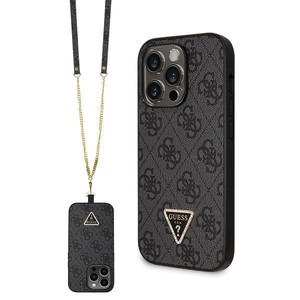 Etui Guess GUHCP14LP4TDSCPK iPhone 14 Pro 6.1" czarny/black hardcase Crossbody 4G Metal Logo Case