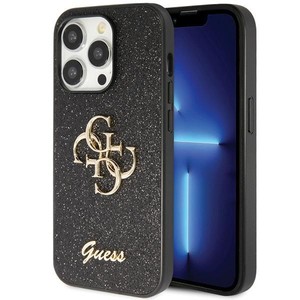 Etui Guess GUHCP14XHG4SGK iPhone 14 Pro Max 6.7" czarny/black hardcase Glitter Script Big 4G Case