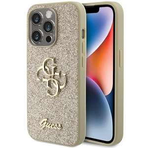 Etui Guess GUHCP15LHG4SGD iPhone 15 Pro 6.1" złoty/gold hardcase Glitter Script Big 4G Case