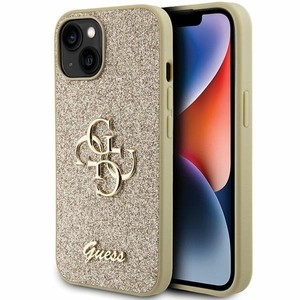 Etui Guess GUHCP15MHG4SGD iPhone 15 Plus 6.7" złoty/gold hardcase Glitter Script Big 4G Case