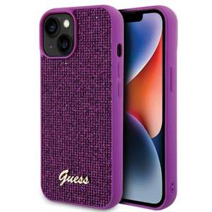 Etui Guess GUHCP15SPMSDGSF iPhone 15 6.1" fuksja/fuschia hardcase Disco Metal Script Case