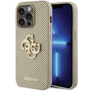 Etui Guess GUHCP15XPSP4LGD iPhone 15 Pro Max 6.7" złoty/gold hardcase Perforated 4G Glitter Case