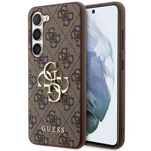 Etui Guess GUHCS23FE4GMGBR Samsung Galaxy S23 FE S711 brązowy/brown hardcase 4G Big Metal Logo Case