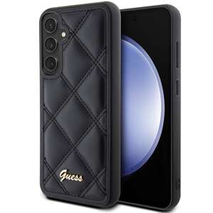 Etui Guess GUHCS23FEPSQSQSK Samsung Galaxy S23 FE S711 czarny/black hardcase Quilted Metal Logo Case