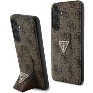 Etui Guess GUHCS24MPGS4TDW Samsung Galaxy S24 Plus S926 brązowy/brown hardcase Grip Stand 4G Triangle Strass Case