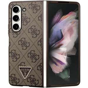 Etui Guess GUHCZFD5P4TDPW F946 Galaxy Z Fold 5 brązowy/brown hardcase Leather 4G Triangle Strass Case