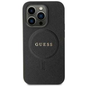 Etui Guess GUHMP13XPSAHMCK iPhone 13 Pro Max 6.7" czarny/black hardcase Saffiano MagSafe Case