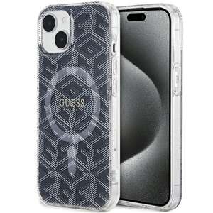 Etui Guess GUHMP15MHGCUSTGK iPhone 15 Plus / 14 Plus 6.7" czarny/black hardcase IML GCube MagSafe Case