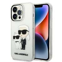 Etui KARL LAGERFELD Apple iPhone 14 Pro IML GLIT NFT Karl&Choupette Bezbarwny Hardcase