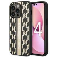 Etui KARL LAGERFELD Apple iPhone 14 Pro Monogram Stripe Brązowy Hardcase