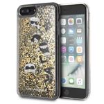 Etui KARL LAGERFELD Apple iPhone 7 Plus 8 Plus Glitter Czarny Złoty Hardcase