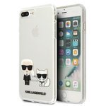 Etui KARL LAGERFELD Apple iPhone 7 Plus 8 Plus Karl & Choupette KLHCI8LCKTR Bezbarwny Hardcase