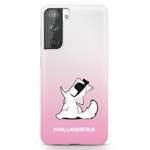 Etui KARL LAGERFELD Samsung Galaxy S21 Plus Choupette Fun Różowy Hardcase