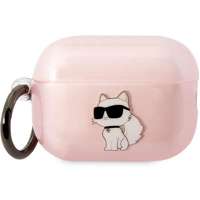 Etui Karl Lagerfeld KLAP2HNCHTCP Airpods Pro 2 cover różowy/pink Ikonik Choupette Case