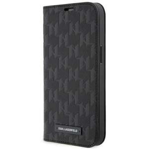 Etui Karl Lagerfeld KLBKP14SSAKLHPK iPhone 14 6.1" bookcase czarny/black Saffiano Monogram Case