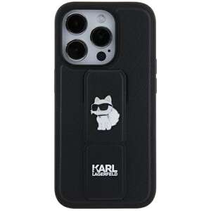 Etui Karl Lagerfeld KLHCN61GSACHPK iPhone 11 / Xr 6.1" czarny/black hardcase Gripstand Saffiano Choupette Pins Case