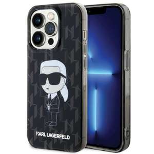 Etui Karl Lagerfeld KLHCP15XHNKMKLK iPhone 15 Pro Max 6.7" transparent hardcase Monogram Ikonik Case