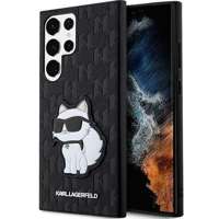 Etui Karl Lagerfeld KLHCS23LSAKLHCPK S23 Ultra S918 hardcase czarny/black Saffiano Monogram Choupette Case