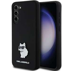 Etui Karl Lagerfeld KLHCS23MSMHCNPK Galaxy S23+ S916 czarny/black hardcase Silicone Choupette Metal Pin