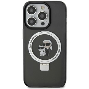 Etui Karl Lagerfeld KLHMN61HMRSKCK iPhone 11 / Xr 6.1" czarny/black hardcase Ring Stand Karl&Choupettte MagSafe Case