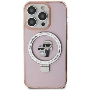 Etui Karl Lagerfeld KLHMN61HMRSKCP iPhone 11 / Xr 6.1" różowy/pink hardcase Ring Stand Karl&Choupettte MagSafe Case