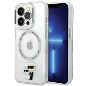 Etui Karl Lagerfeld KLHMP13LHNKCIT iPhone 13 Pro 6,1" hardcase transparent Iconic Karl&Choupette Magsafe Case