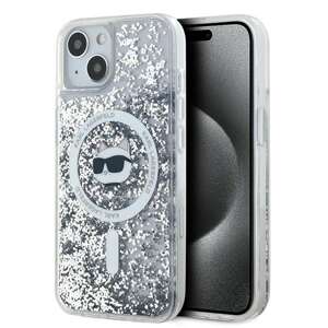 Etui Karl Lagerfeld KLHMP14SLGCHSGH iPhone 14 / 15 / 13 6.1" hardcase transparent Liquid Glitter Choupette Head Magsafe