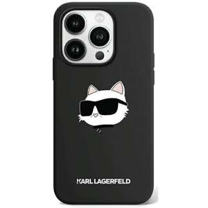 Etui Karl Lagerfeld KLHMP15LSCHPPLK iPhone 15 Pro 6.1" czarny/black hardcase Silicone Choupette Head MagSafe