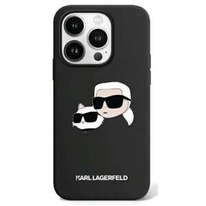 Etui Karl Lagerfeld KLHMP15SSKCHPPLK iPhone 15 / 14 / 13 6.1" czarny/black hardcase Silicone Karl & Choupette MagSafe