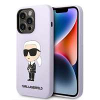 Etui Karl Lagerfeld Klhcp14lsnikbcu Iphone 14 Pro 6,1" Hardcase Purpurowy/purple Silicone Ikonik Case