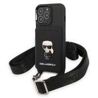 Etui Karl Lagerfeld iPhone 13 Pro / 13 6,1" Hardcase Czarny/black Saffiano Metal Ikonik Case