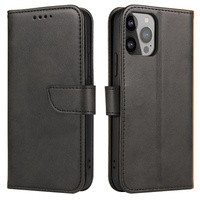 Etui Magnet Case etui Vivo Y16 pokrowiec z klapką portfel podstawka czarne Case