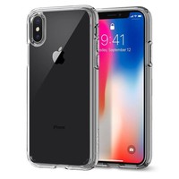 Etui SPIGEN Ultra Hybrid Apple iPhone X Clear Przezroczyste + Szkło Case