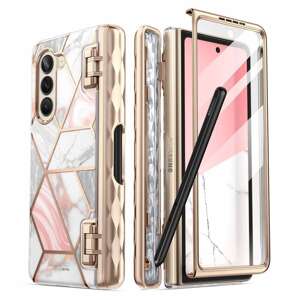 Etui Supcase Cosmo Pen Galaxy Z Fold 5 Marble Pink Case