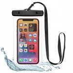 Etui TECH-PROTECT Universal Waterproof Case Black/ Clear Case