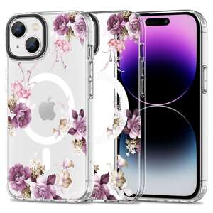 Etui Tech-protect Magmood Magsafe iPhone 15 Plus Spring Floral Case