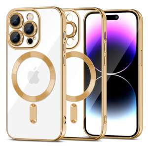 Etui Tech-protect Magshine Magsafe iPhone 15 Pro Gold Case