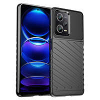 Etui Thunder Case Etui Xiaomi Poco X5 Pro 5G / Redmi Note 12 Pro Silikonowy Pancerny Pokrowiec Czarne Case