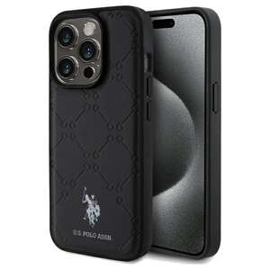 Etui US Polo USHCP15LPYOK iPhone 15 Pro 6.1" czarny/black Yoke Pattern Case