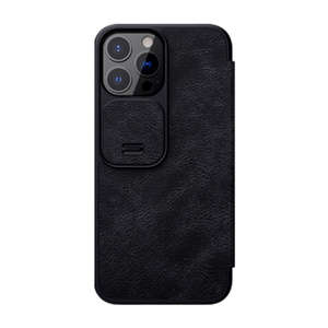 Etui skórzane Nillkin Qin Pro Leather Case do iPhone 13 Pro Max (czarne)