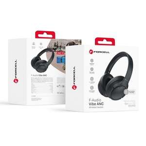 FORCELL F-AUDIO Vibe ANC słuchawki bezprzewodowe bluetooth nagłowne ANC + TUYA APP czarne